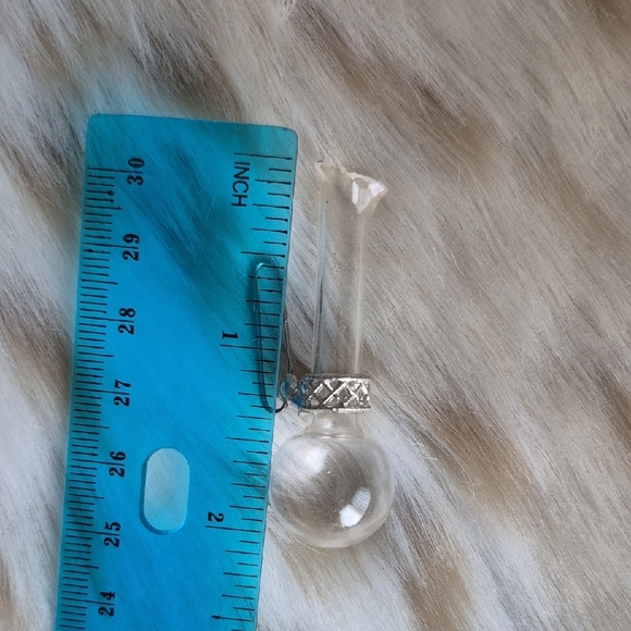 🌙Vintage boutonnière glass vase brooch flower lapel pin - Picture 3 of 5